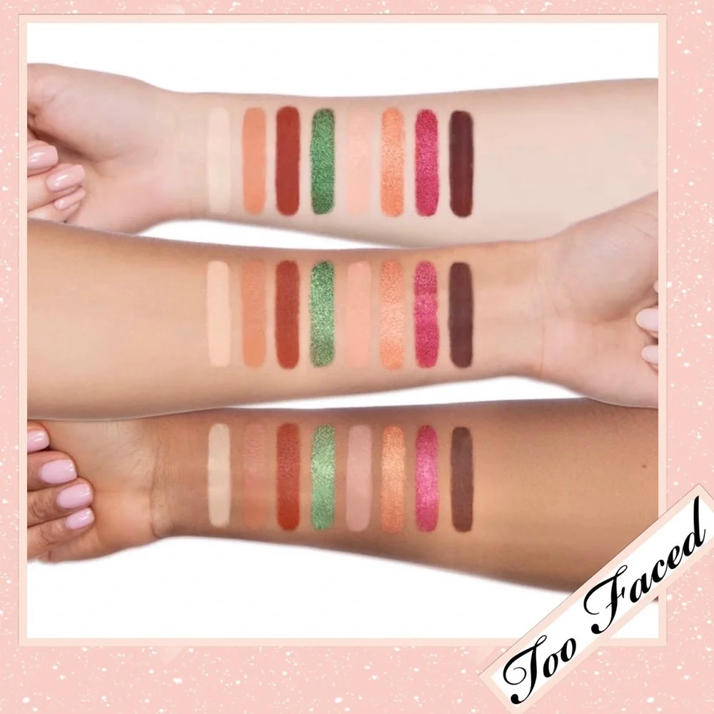 Too Faced Christmas Coffee Travel Size Eyeshadow Palette (Peach, Rust, Cream)